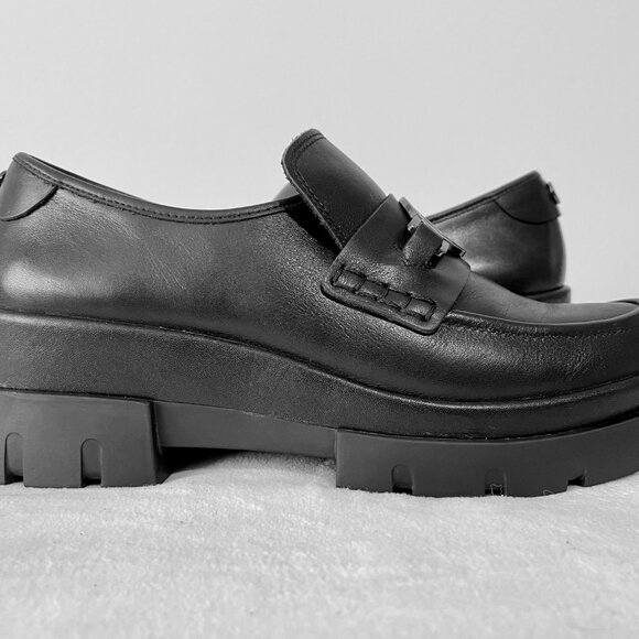 The WISHBONE Collection - Black Leather Loafer - Picture 11 of 12